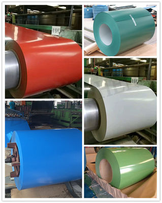 Стандарт ASTM Предварительно окрашенный оцинкованный PPGI PPGL Ролл Цветная покрытая стальная катушка для кровельного листа Sirm Сертифицированный