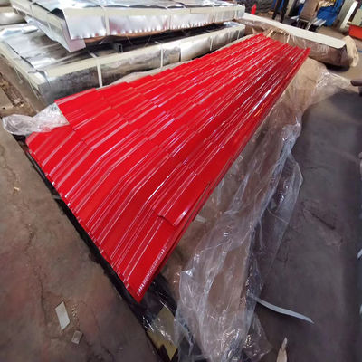 ISO9001 сертифицированный регулярный шпингл Z60 14 калибра 6м Цветопокрытый гофрированный PPGI кровельный лист для производительности