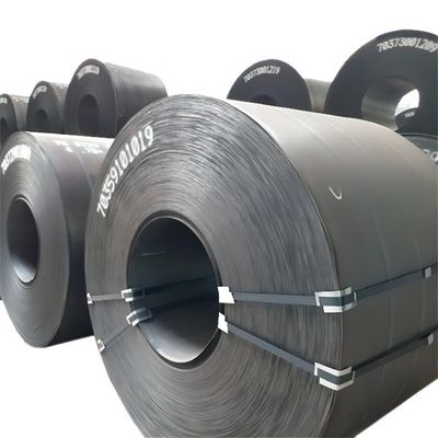 Строительный материал Низкоуглеродный А36 Черное железо ASTM HRC Q195 Q235B Углеродная стальная катушка с толщиной 2,0-3,5 мм горячее прокат