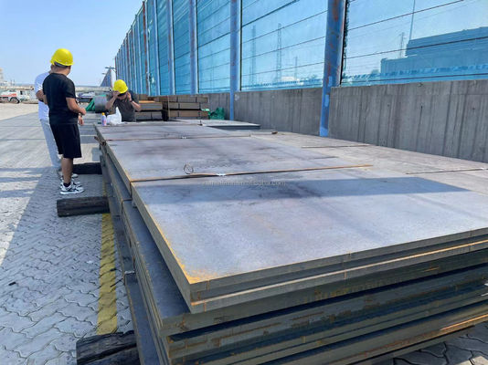 Черная поверхность горячо проката MS Steel SS400 Q235B Q355 A36 Q275 Железная плита Углеродистые стали для изготовления труб Толерантность ±1%