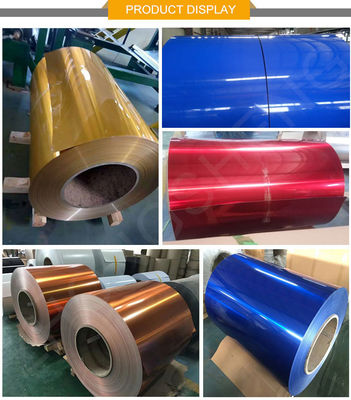 Ширина 50-1600 мм RAL 3003 RAL3004 Цветопокрытая алюминиевая катушка с температурой O H112 для долговечных продуктов