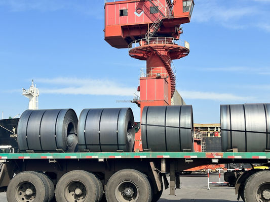 Большое количество смазки Q235B Carbon Black MS HRC Hot Rolled Steel Coil 3*1250mm Размер с стандартом BS