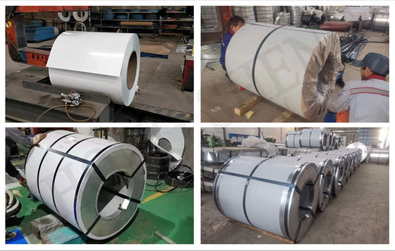 PPGI PPGl Стальная катушка DX51D DX52D DX53D RAL9003 Цветопокрытая, предварительно окрашенная, оцинкованная для пробивания