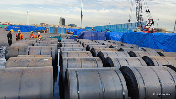 ASTM A-131 A36 Q235 HR углерод MS Горяче прокатаная стальная катушка Гарантированное и количество 5*1500 мм размеры для нелегированной промышленности