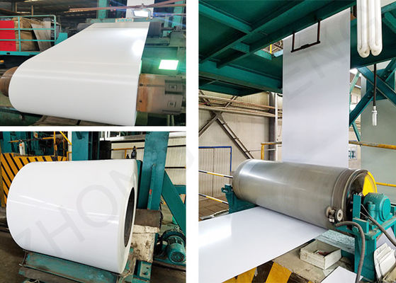 ASTM Standard Full Hard Manufacture PPGI Coil Белый цвет Древесное зерно Напечатанное 0,45 мм Цветное покрытое стальное катушка