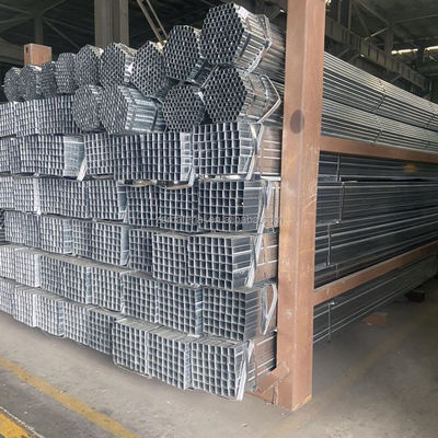 Ms Rectangular Hollow Gi Pipe Galvanized Square Steel Pipe Tube с стандартным стандартом EN и защитой конца трубы из пластика
