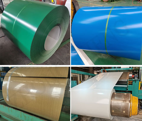 PPGI COIL Предварительно окрашенная оцинкованная стальная катушка DX51 PE Окраска с обработкой сервиса декоулинга и методом холодной проката