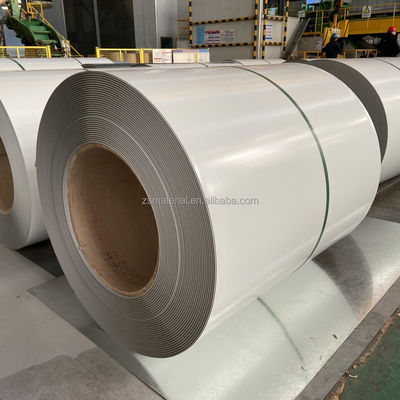 RAL 9002 RAL 9003 0,8mm 1,0mm Цветопокрытая цинковая стальная оболочка с средней твердостью и ± 1% толерантностью