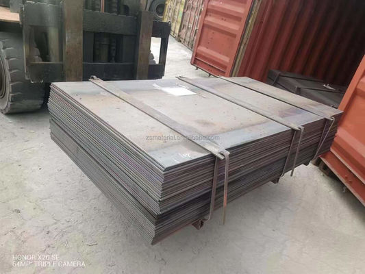 Q345 ASTM A36 10 мм 12 мм 16 мм толщина горячо прокатаная углеродистая стальная плита для индивидуальных промышленных приложений длины