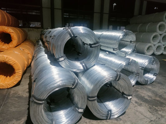 Серебряный яркий оцинкованный стальной проволочный трос катушка ASTM DIN JIS квалифицированный 1006 проволочный трос диапазон 5 мм диапазон 16 мм электро горячее погружение