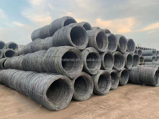 ASTM Standard Q195 MS низкоуглеродистый стальной проволочный стержень для изготовления ногтей 5,5 мм 6,5 мм 8 мм проволока Q195/Q235/SAE1006-1008
