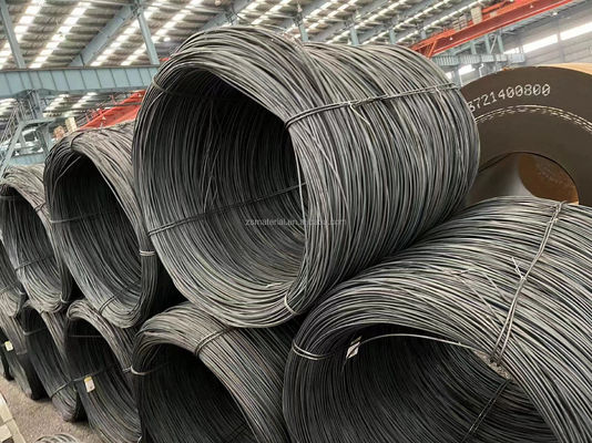 ASTM Standard Q195 MS низкоуглеродистый стальной проволочный стержень для изготовления ногтей 5,5 мм 6,5 мм 8 мм проволока Q195/Q235/SAE1006-1008