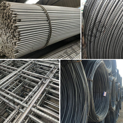 Стальная ребра ASTM A615 класс 60 Ss400 S355 Hrb335 Hrb400 Hrb500 Горяче прокаленный железный деформированный стержень для строительства зданий