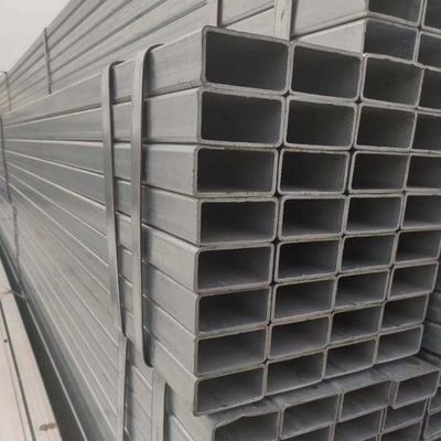 Квадратная полая секция горячо прокатаная углеродистая стальная труба сварка оцинкованная прямоугольная стальная труба с строительством