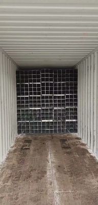 Квадратная полая секция горячо прокатаная углеродистая стальная труба сварка оцинкованная прямоугольная стальная труба с строительством