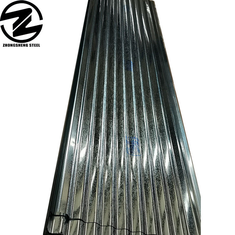 Gi 26 Gauge гофрированная сталь цинк металл железо 60г оцинкованные кровельные покрытия с обычным типом шпингеля и допуска ± 1%