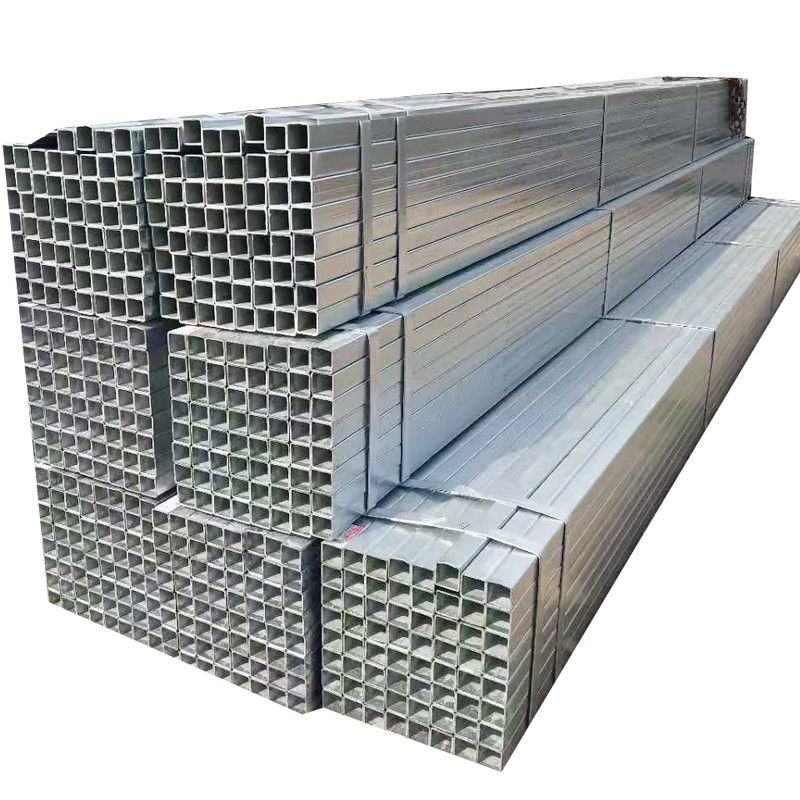 Ms Rectangular Hollow Gi Pipe Galvanized Square Steel Pipe Tube с стандартным стандартом EN и защитой конца трубы из пластика