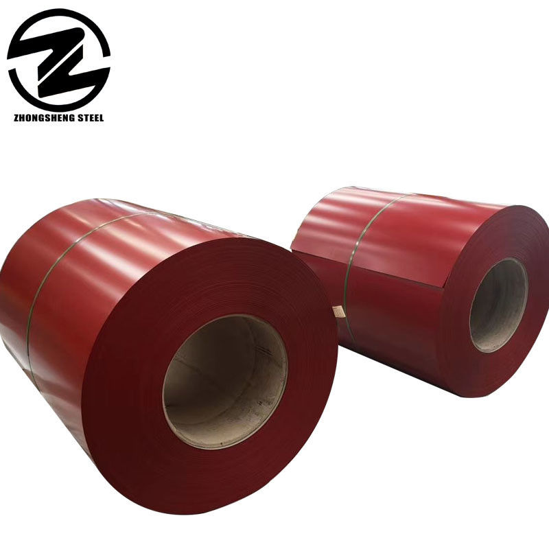 Z121-Z180 Покрытие 0,12-1,2 мм толщины цветные покрытые стальные катушки с рельефной складчатой поверхностью и сертификатом ISO